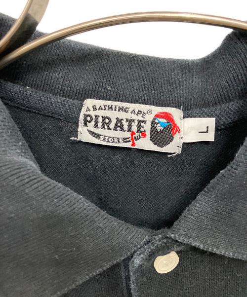 A BATHING APE（ア ベイシング エイプ）A BATHING APE (ア ベイシング エイプ) ポロシャツ ブラック サイズ:Lの古着・服飾アイテム