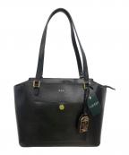 LAUREN RALPH LAURENローレンラルフローレン）の古着「トートバッグ／TOTE BAG」｜ブラック