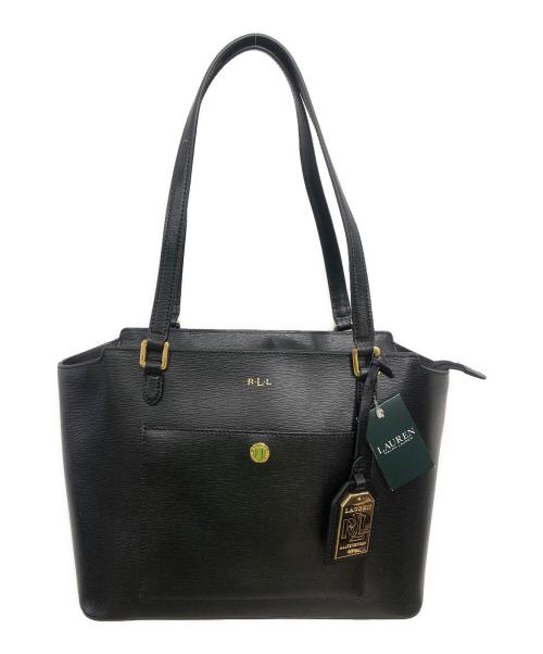 LAUREN RALPH LAUREN（ローレンラルフローレン）LAUREN RALPH LAUREN (ローレンラルフローレン) トートバッグ／TOTE BAG ブラックの古着・服飾アイテム