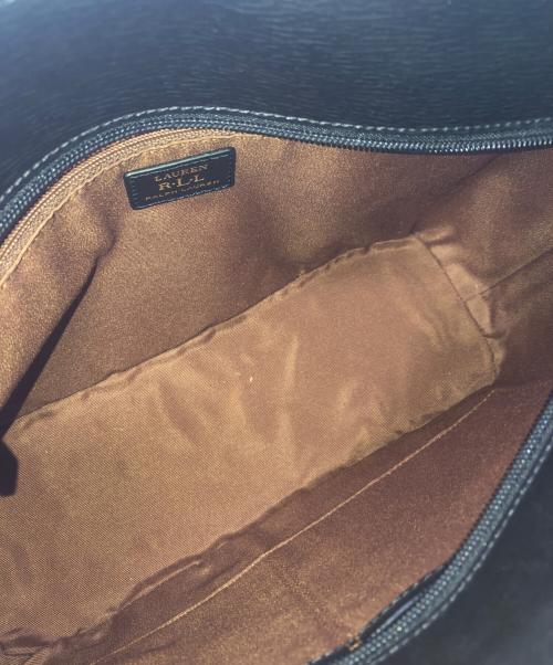LAUREN RALPH LAUREN（ローレンラルフローレン）LAUREN RALPH LAUREN (ローレンラルフローレン) トートバッグ／TOTE BAG ブラックの古着・服飾アイテム