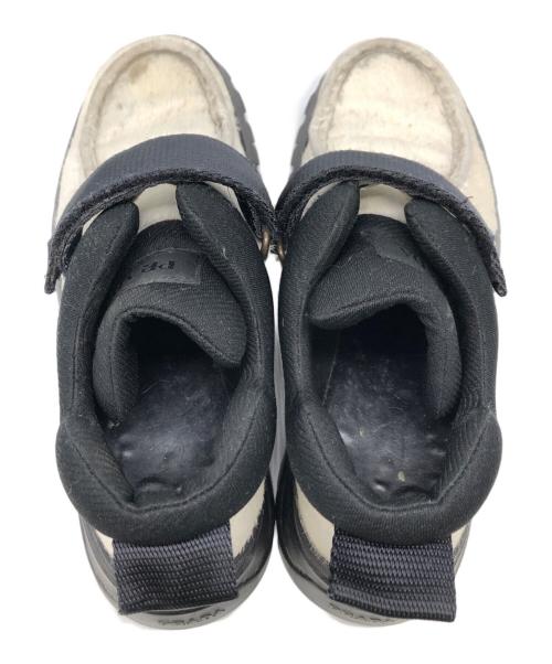 PRADA（プラダ）PRADA (プラダ) カーフヘアー ハイキングブーツ／Calf Hair Hiking Boots ホワイト×ブラック サイズ:38の古着・服飾アイテム