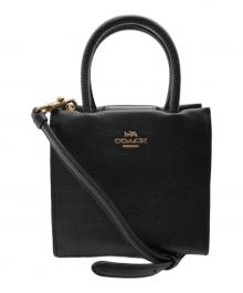 COACH（コーチ）の古着「MINI CARRY CROSS BODY／ミニキャリー クロスボディ」｜ブラック