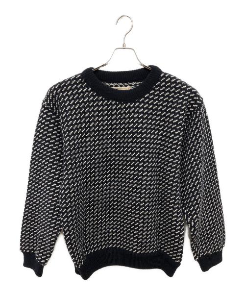 L.L.Bean（エルエルビーン）L.L.Bean (エルエルビーン) 80'S BIRD'S EYE KNIT SWEATER／80'S バーズアイ ニットセーター ブラック サイズ:Mの古着・服飾アイテム