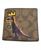 COACHコーチ）の古着「2つ折り財布」｜ベージュ