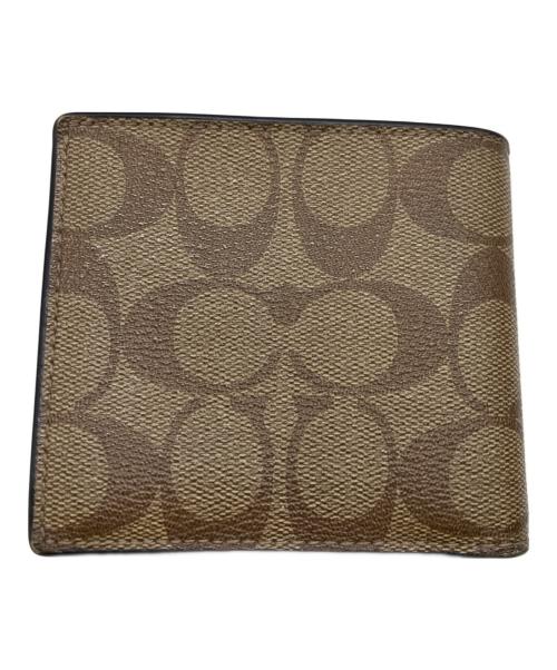 COACH（コーチ）COACH (コーチ) 2つ折り財布 ベージュの古着・服飾アイテム