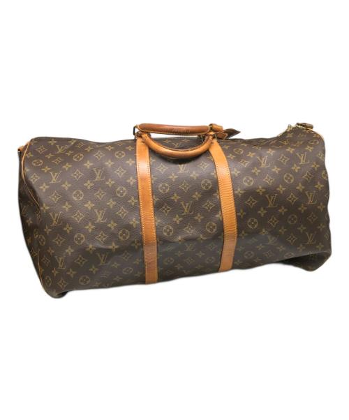 LOUIS VUITTON（ルイ ヴィトン）LOUIS VUITTON (ルイ ヴィトン) モノグラム キーポル バンドリエール60／MONOGRAM KEEPALL BANDOULIERE 60 ブラウンの古着・服飾アイテム