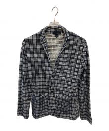 LARDINI（ラルディーニ）の古着「ニットジャケット／KNIT JACKET」｜ネイビー