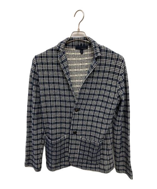 LARDINI（ラルディーニ）LARDINI (ラルディーニ) ニットジャケット／KNIT JACKET ネイビー サイズ:Sの古着・服飾アイテム