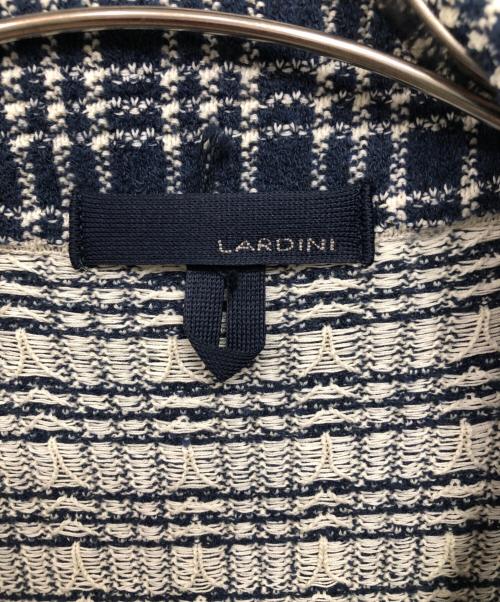 LARDINI（ラルディーニ）LARDINI (ラルディーニ) ニットジャケット／KNIT JACKET ネイビー サイズ:Sの古着・服飾アイテム