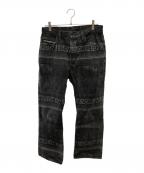 sacai×eric hazeサカイ×エリック・ヘイズ）の古着「デニムパンツ／DENIM PANTS」｜ブラック