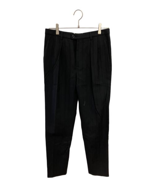 Saint Laurent Paris（サンローランパリ）Saint Laurent Paris (サンローランパリ) ロングパンツ/	タックスラックスロングパン/ ブラック サイズ:44の古着・服飾アイテム