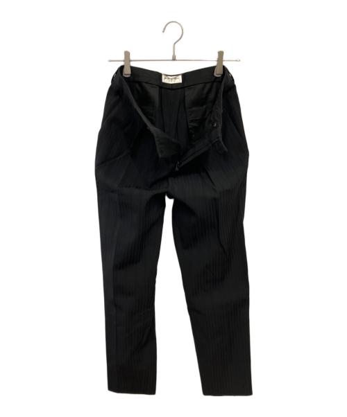 Saint Laurent Paris（サンローランパリ）Saint Laurent Paris (サンローランパリ) ロングパンツ/	タックスラックスロングパン/ ブラック サイズ:44の古着・服飾アイテム