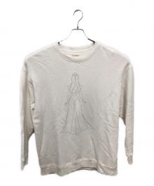 Ron Herman×DISNEY（ロンハーマン×ディズニー）の古着「ダメージ加工スウェットプルオーバー "眠れる森の美女"オーロラ姫／SWEAT PULL OVER"SLEEPING BEAUTY" AURORA」｜ホワイト