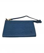 LOUIS VUITTONルイ ヴィトン）の古着「エピ ポシェット アクセソワール／EPI POCHETTE ACCESSOIRES」｜ブルー
