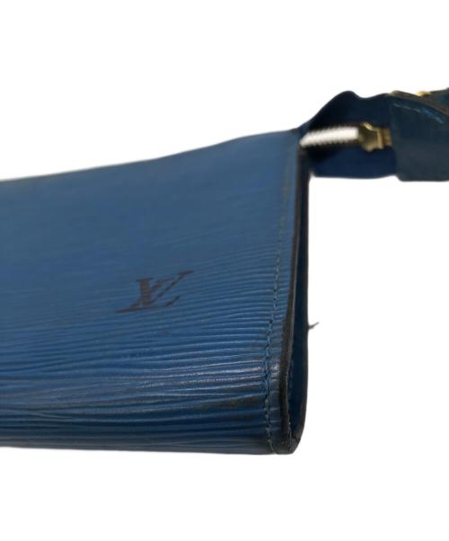 LOUIS VUITTON（ルイ ヴィトン）LOUIS VUITTON (ルイ ヴィトン) エピ ポシェット アクセソワール／EPI POCHETTE ACCESSOIRES ブルーの古着・服飾アイテム