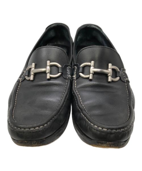 Salvatore Ferragamo（サルヴァトーレ フェラガモ）Salvatore Ferragamo (サルヴァトーレ フェラガモ) ガンチーニローファー／GANCINO LOAFER ブラック サイズ:6 1/2の古着・服飾アイテム