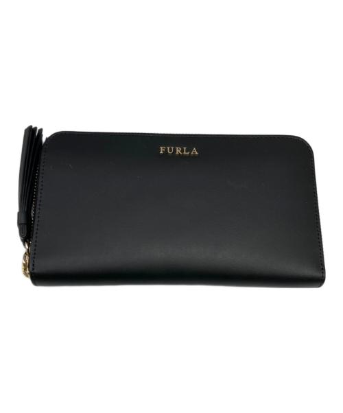 FURLA（フルラ）FURLA (フルラ) ラウンドファスナー財布 ブラックの古着・服飾アイテム