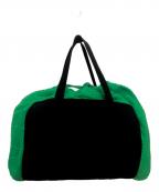 BOTTEGA VENETAボッテガベネタ）の古着「JACQUARD ROLL UP BAG／ジャガードロールアップバッグ」｜ブラック×グリーン