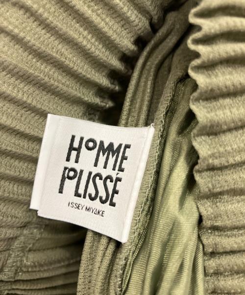HOMME PLISSE ISSEY MIYAKE（オム プリッセ イッセイ ミヤケ）HOMME PLISSE ISSEY MIYAKE (オム プリッセ イッセイ ミヤケ) プリーツパンツ オリーブ サイズ:Mの古着・服飾アイテム