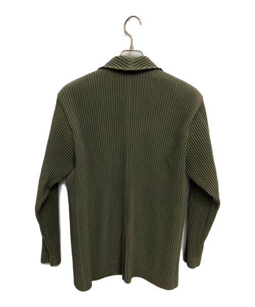 HOMME PLISSE ISSEY MIYAKE（オム プリッセ イッセイ ミヤケ）HOMME PLISSE ISSEY MIYAKE (オム プリッセ イッセイ ミヤケ) TAILORED PLEATS／テーラードプリーツ グリーン サイズ:3の古着・服飾アイテム