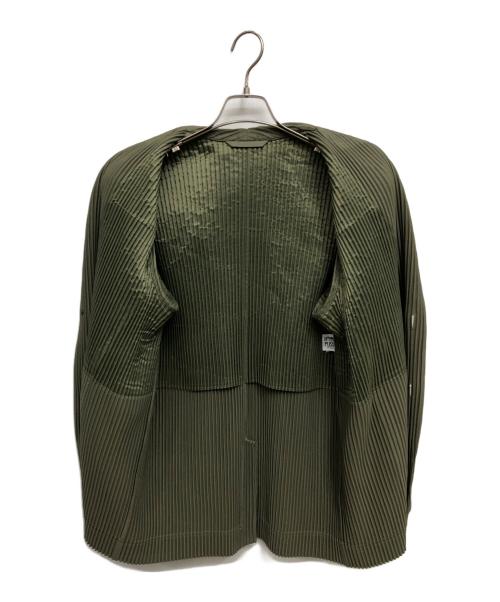 HOMME PLISSE ISSEY MIYAKE（オム プリッセ イッセイ ミヤケ）HOMME PLISSE ISSEY MIYAKE (オム プリッセ イッセイ ミヤケ) TAILORED PLEATS／テーラードプリーツ グリーン サイズ:3の古着・服飾アイテム