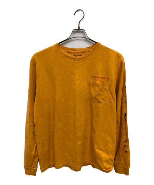 CHROME HEARTS（クロムハーツ）CHROME HEARTS (クロムハーツ) MATTY BOY (マッティーボーイ) PPO マスタード ロングスリーブ Tシャツ／PPO MUSTARD L/S T-SHIRT オレンジ サイズ:XLの古着・服飾アイテム