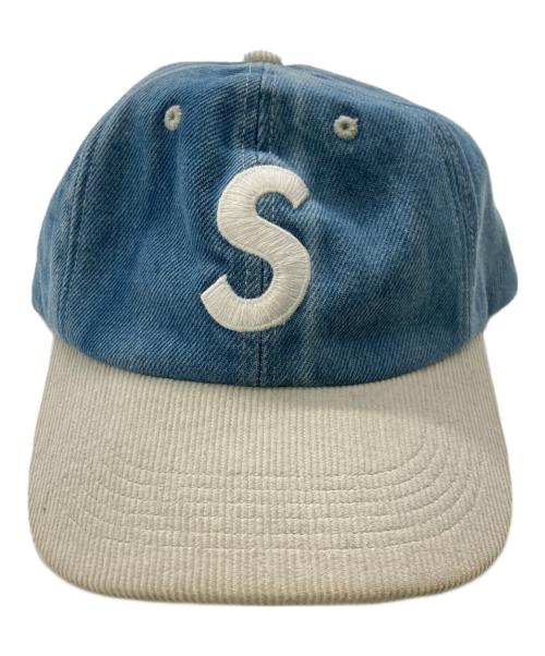 SUPREME（シュプリーム）SUPREME (シュプリーム) ２トーン Sロゴ 6パネルキャップ／2-TONE S LOGO 6-PANEL CAP インディゴの古着・服飾アイテム