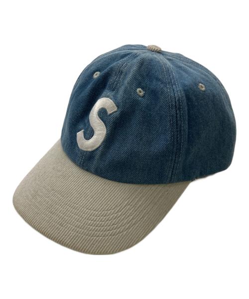 SUPREME（シュプリーム）SUPREME (シュプリーム) ２トーン Sロゴ 6パネルキャップ／2-TONE S LOGO 6-PANEL CAP インディゴの古着・服飾アイテム