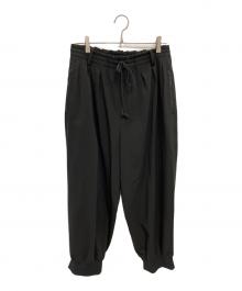 s'yte（サイト）の古着「パンツ/	Gabardine Stretch Three Tack Rib Pant/」｜ブラック