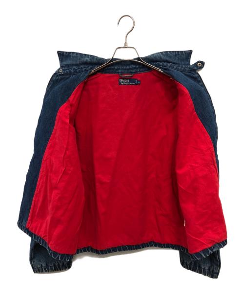 POLO RALPH LAUREN（ポロ・ラルフローレン）POLO RALPH LAUREN (ポロ・ラルフローレン) DENIM BLOUSON／デニムブルゾン インディゴ サイズ:XLの古着・服飾アイテム