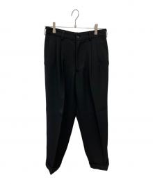 COMME des GARCONS SHIRT（コムデギャルソンシャツ）の古着「タックパンツ」｜ブラック