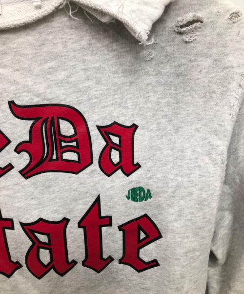 jieda（ジエダ）jieda (ジエダ) STATE SWEAT HOODIE／ステートスウェットフーディ ベージュ サイズ:Sの古着・服飾アイテム