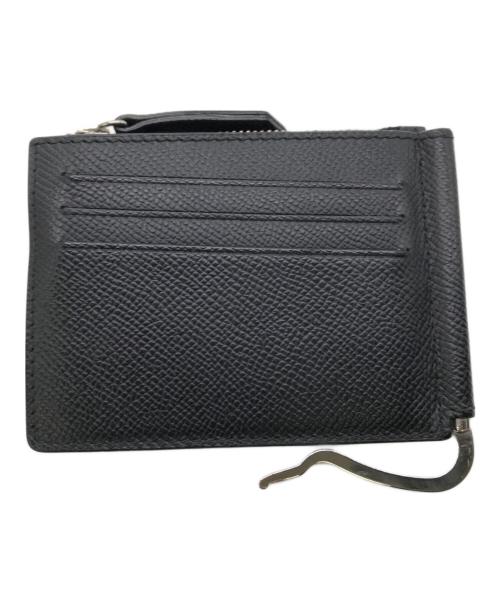 Maison Margiela（メゾンマルジェラ）Maison Margiela (メゾンマルジェラ) GRAIN LEATHER MONEY CLIP／グレインレザー マネークリップ ブラックの古着・服飾アイテム