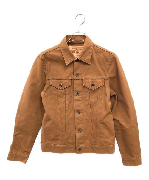 IRON HEART（アイアンハート）IRON HEART (アイアンハート) 16オンス ブラウンダック トラッカージャケット／16OZ BROWN DUCK TRACKER JACKET ブラウン サイズ:38の古着・服飾アイテム