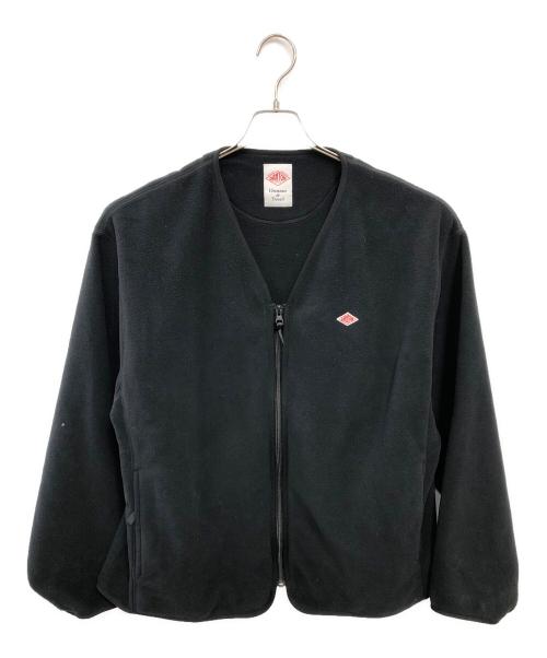 DANTON（ダントン）DANTON (ダントン) POLARTEC FLEECE V NECK JACKET／ポーラテックフリース Vネックジャケット ブラック サイズ:Lの古着・服飾アイテム