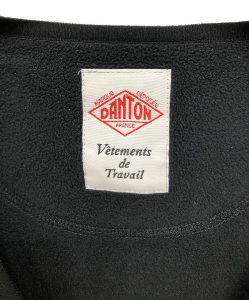 DANTON（ダントン）DANTON (ダントン) POLARTEC FLEECE V NECK JACKET／ポーラテックフリース Vネックジャケット ブラック サイズ:Lの古着・服飾アイテム