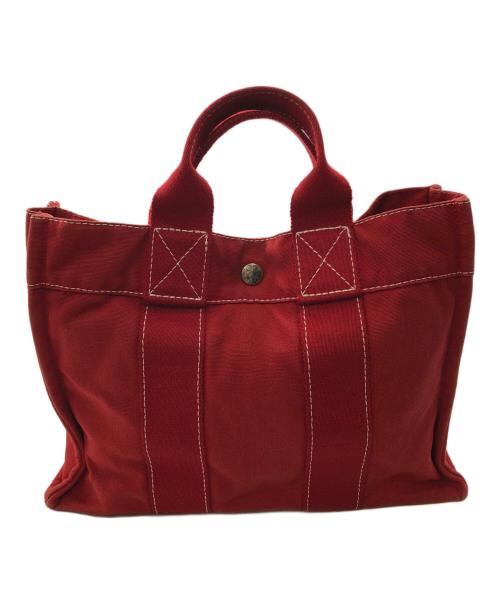 HERMES（エルメス）HERMES (エルメス) フールトゥ トートPM／FOURRE TOU TOTE PM レッドの古着・服飾アイテム