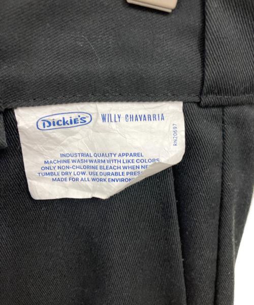 WILLY CHAVARRIA（ウィリーチャバリア）WILLY CHAVARRIA (ウィリーチャバリア) Dickies (ディッキーズ) WIDE LEG CHINO ブラック サイズ:30×28の古着・服飾アイテム