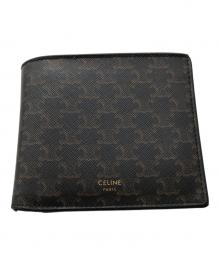 CELINE（セリーヌ）の古着「トリオンフ キャンバス ウォレット／TRIUMPH CANVAS WALLET」｜ブラック×ダークブラウン