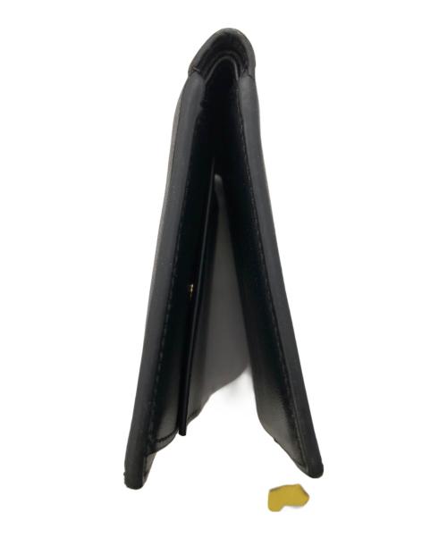 CELINE（セリーヌ）CELINE (セリーヌ) トリオンフ キャンバス ウォレット／TRIUMPH CANVAS WALLET ブラック×ダークブラウンの古着・服飾アイテム