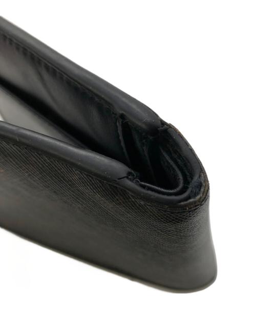 CELINE（セリーヌ）CELINE (セリーヌ) トリオンフ キャンバス ウォレット／TRIUMPH CANVAS WALLET ブラック×ダークブラウンの古着・服飾アイテム