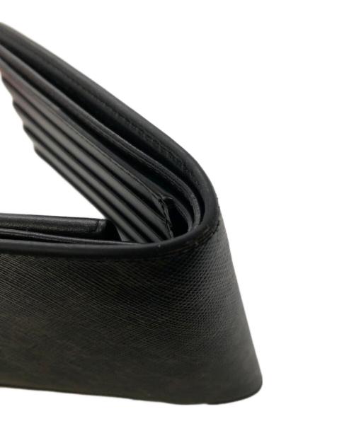 CELINE（セリーヌ）CELINE (セリーヌ) トリオンフ キャンバス ウォレット／TRIUMPH CANVAS WALLET ブラック×ダークブラウンの古着・服飾アイテム