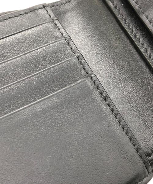 CELINE（セリーヌ）CELINE (セリーヌ) トリオンフ キャンバス ウォレット／TRIUMPH CANVAS WALLET ブラック×ダークブラウンの古着・服飾アイテム