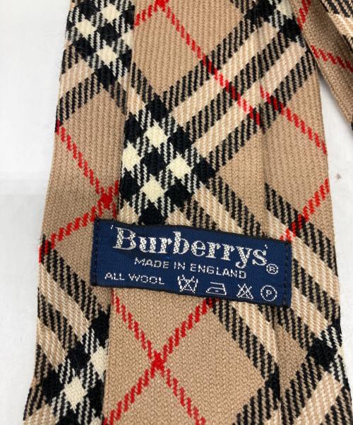 Burberry's（バーバリー）Burberry's (バーバリーズ) ネクタイ ベージュ サイズ:-の古着・服飾アイテム