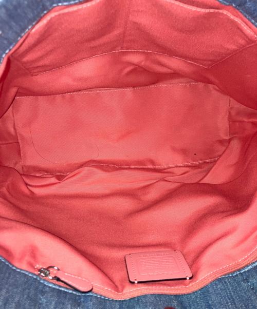 COACH（コーチ）COACH (コーチ) デニム リファインド トートバッグ／DENIM REFINED TOTE BAG インディゴの古着・服飾アイテム