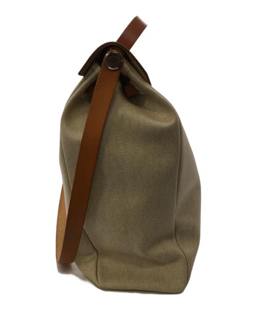 HERMES（エルメス）HERMES (エルメス) エールバッグMM／YELL BAG MM ベージュ×ブラウン サイズ:MMの古着・服飾アイテム