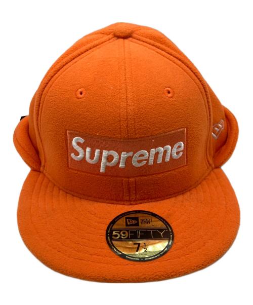 New Era（ニューエラ）New Era (ニューエラ) SUPREME (シュプリーム) キャップ オレンジ サイズ:7 1/2(59.6cm)の古着・服飾アイテム