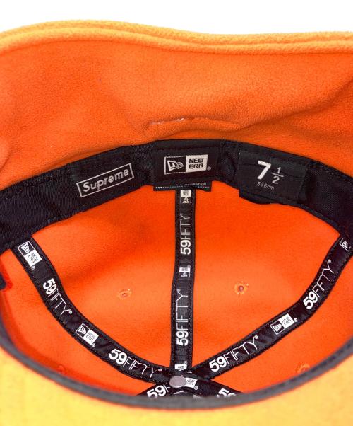 New Era（ニューエラ）New Era (ニューエラ) SUPREME (シュプリーム) キャップ オレンジ サイズ:7 1/2(59.6cm)の古着・服飾アイテム