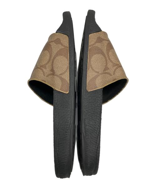 COACH（コーチ）COACH (コーチ) サンダル ブラック×ブラウン サイズ:22.5cmの古着・服飾アイテム