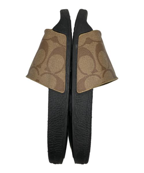 COACH（コーチ）COACH (コーチ) サンダル ブラック×ブラウン サイズ:22.5cmの古着・服飾アイテム